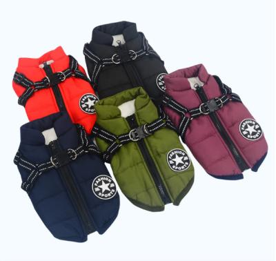 China Sustainable Hot Selling Pet Cotton-padded Clothes Winter Clothing Thickened Dog Clothes for sale