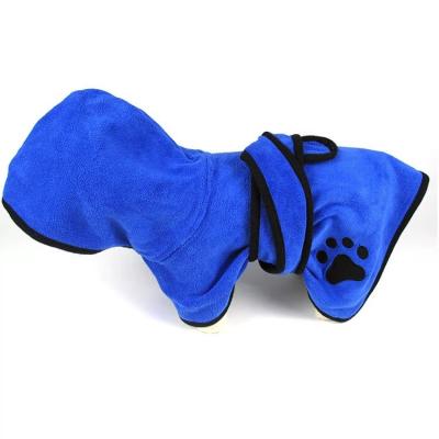 China 2021 Viable Hot Sale Washable Bath Robe Quick Dry Dog RobeTowel for sale