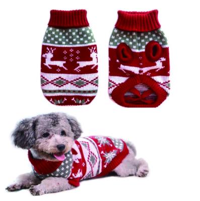 China Sustainable Christmas Sale Pet Sweater Autumn And Winter Pet Clothes Dog Outdoor Clothes for sale