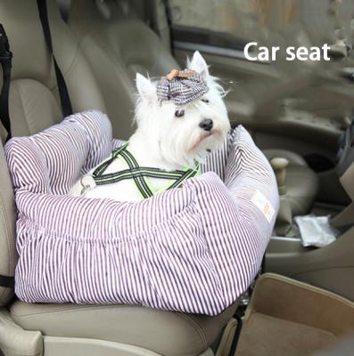 China Viable Wholesale Travel Pet Dog Kennel Cushion Car Small and Medium Dog Car Seat for sale