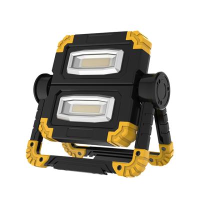 China Portable & 360° flexible; ° Rotatable Folding USB Fill Work Light 1400lm Folding Floodlight Wireless Outdoor Portable Dual Head COB Anti-fall Flood Light Campe for sale