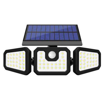 China Garden Waterproof 74 LED Solar Motion Sensor Light Outdoor Street For Garden Decor Sunlight Powered Solar Wall Lamp With Sensor for sale