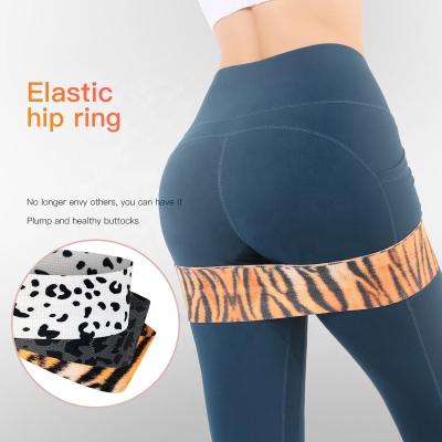 China Fitness Equipment APP MJ Fitness Yoga Home Gym Resistance Bands Leopard Tiger Custom Copy for sale