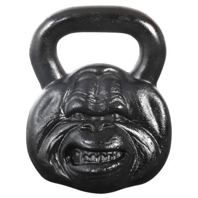 China MJ Universal Fitness Personalized Gorilla Monkey Head Kettlebell for sale