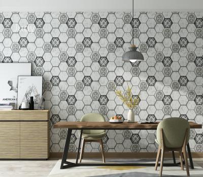 China New pvc 3d design walls modern home wallpaper GEOMETRIC wood / floral / flower / damask factory price for sale