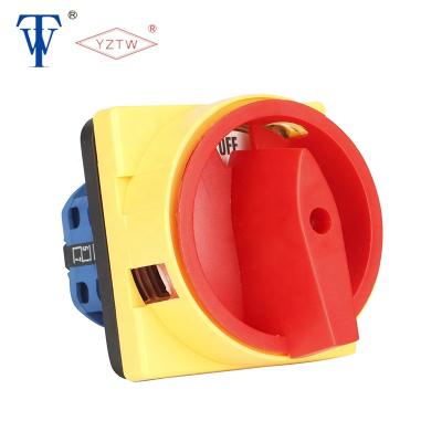 China YZTW LW26-20GS 20A OFF-ON 4P LW26-20A Professional Manufacturer-Supplier Red Yellow Padlock Rotary Cam Switch for sale