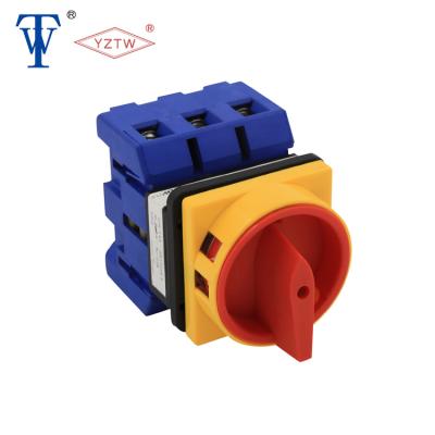 China YZTW TWD11-100 3P Padlock OFF-ON Isolator Red Yellow TWD11-100 Switch for sale