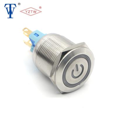 China Waterproof Led Momentary Power Metal Mini Push Button Switch 1NO1NC 8MM 12MM 16MM 19MM 22MM Rocker Ip67 Momentary Electric Lift Key for sale