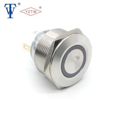 China 1NO1NC Power Luminous Led Momentary Symbol Can Light 28MM Ring Illuminated Push Button Momentary Switch for sale