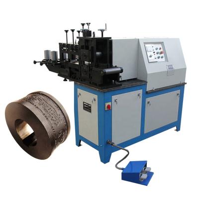 China Metalwork Factory DH-DL100C Iron Art Gear Setting Automatic Cold Rolling Embossing Machine for sale