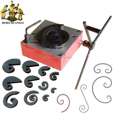 China DH-SW.A Manual Flat Bar Metal Roll Bender Tool Iron Steel Rolls Bending Machine for sale