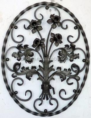 China Gate Fence Handrail Parts DuanHai Decorative Wrought Iron Fence Components Welding Factory for sale