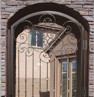 China Easily Assembled High Quality Wrought Iron Automatic Single Garden Gate for sale