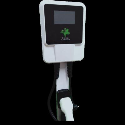 China Single 32A 7.2kw 1 Phase Plug In EV Car Charger Electric Vehicle Charging Station Mennekes Type - 2 EVSE Wallbox Level 2 Charger for sale