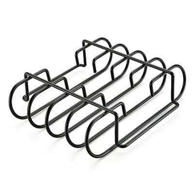 China High Quality Corrosion Resistance Non Stick Coating Rib BBQ Grill Rack for sale