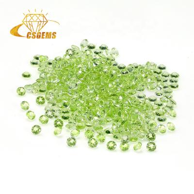 China Custom Raw Birefringence and Pleochroism CS Gemstones Gemstones Olivine Gems Facets Reduce Round Peridots Price Per Carat For Jewelry Making for sale