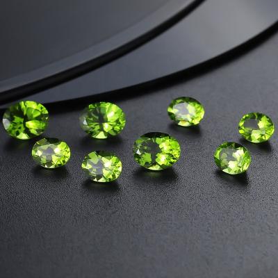 China Genuine Olivine 10Mm Shape Peridot Stones From China Manufacturer Gems CS Birefringence And Pleochroism Raw Materials Custom Raw Olivine for sale