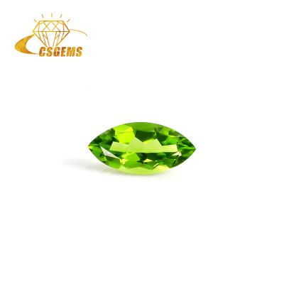 China Grc Ngtc Certificated Peridot Gems Marquis 6-8Mm Olivine Peridot Olivine Rough Stone From Birefringence And Pleochroism CS Gems China Manufacturer for sale