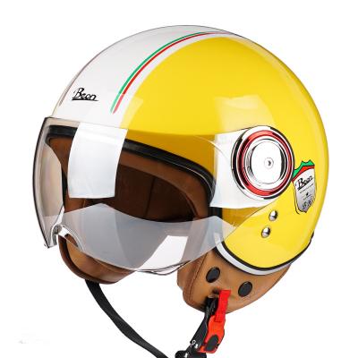 Chine Classic Motorcycle Helmet Cascos Unisex Para Moto 110 Vintage Motorcycle Sun Shield Motorcycle Helmet Retro Half Face Wholesale Cheap Motorcycle Helmet à vendre