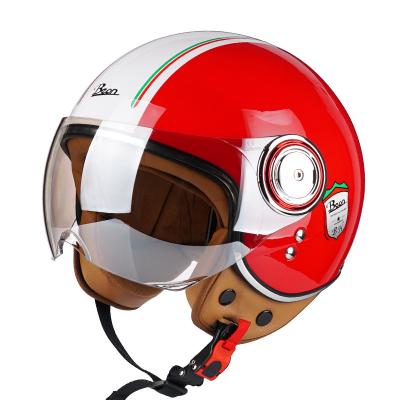 Κίνα Cheap Sun Shield Price ABS Sbr Casco Para Bici Motorcycle Helmet For Women Bar Half Face Printed Helmet προς πώληση