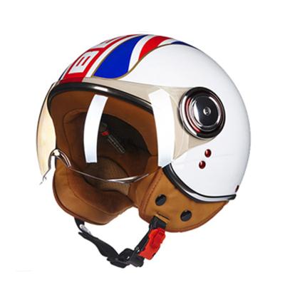 Китай Wholesale Certification Sun Shield Half Face Helmet EEC For Vintage Motorbike Helmet Cascos de Moto Full Face Motorbike Helmet продается