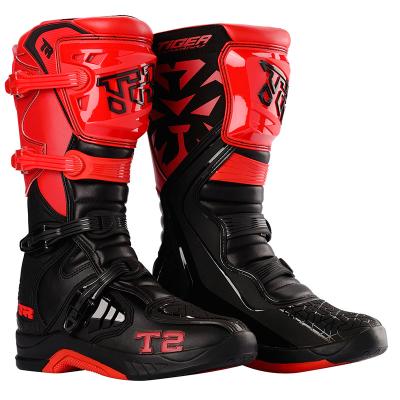 China Custom New Arrival Motocross Riding Boots Motorcycling Shoes Anti-UV Waterproof Breathable Riding Racing Tall Motorcycle Boots For Men zu verkaufen