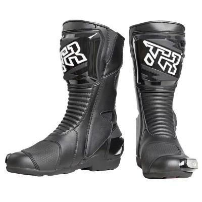 中国 Wholesale Cool Black Genuine Leather Motorcycle Boots OEM Deodorization New Black Genuine Leather Shoes For Men's T1 販売のため