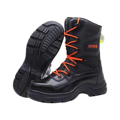 China Heavy Industry Cow Leather CE Toe Safety Shoes Leather Steel Toe Fire Shoes Men Fire Jungle Safety Shoes 928 en venta