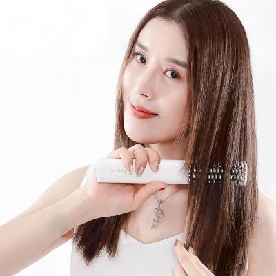 China New USB 2021 Electric Hair Straightener Brush Hot Air Brush Cordless Fast Dryer Portable Simply Mini Cordless Low Noise Hair Straightener Brush for sale