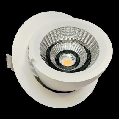 China European Gimbal Downlight Round 35W 5 Inch Adjustable Rotatable LED Downlight for sale