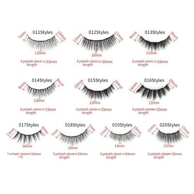 China New Model Super Flexible Free Sample 5 Pairs Wholesale 3D Strong Magnet Eyelash Strong Magnet Eyelash Black OEM False Rise Eyelashes for sale