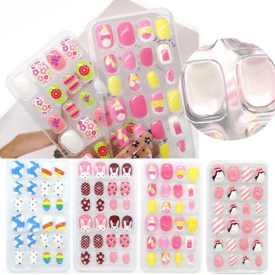 China French Children's Nail Nails 24 Pieces Of Bag Cartoon Love Wear Finished Goods for sale