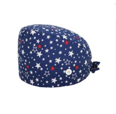 China breathable & 2021 Hot Selling Sweat Absorber Work Hats Running Scrub Hat Cap With Button Headband Adjustable Tie Back Hats for sale