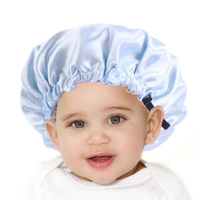 China Eco-friendly Wholesale Silk Satin Hood Kids Hoods Extra Sleeping Hat For Kids for sale