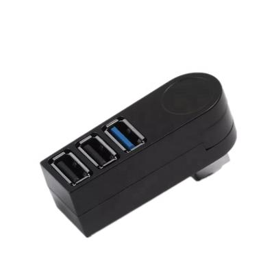 China USB 270 3 Port Usb 3.0 Mini Spin Hub Splitter Adapter Hub High Speed ​​Data Transfer For PC Macbook 036 for sale