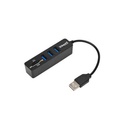 China SD TF Card Reader 3 Port Usb 2.0 5 In 1 Combo Hub USB Data Transfer SD TF Card Reader For Macbook PC for sale