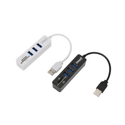 China Port 3 SD TF Card Reader USB 2.0 5 In 1 Combo Hub USB Data Transfer SD TF Card Reader For Macbook PC for sale