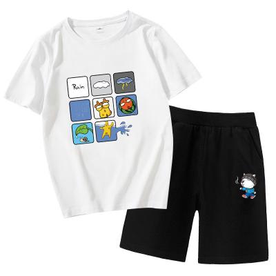 China Casual Cotton Boys T-shirt Pants Baby Boy Summer Clothing Set Stylish Boy Clothing Set 2 Piece Children Wear for sale