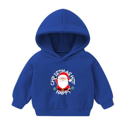 China Anti-pilling Autumn Winter Children's Hoodie Christmas Style Hoodies Baby Sweater Simple Kids Logo Clothing Custom for sale