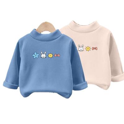 China Long sleeves cashmere double-sided half-high neck girls long sleeves autumn and winter basic shirt backing shirts knitting for sale