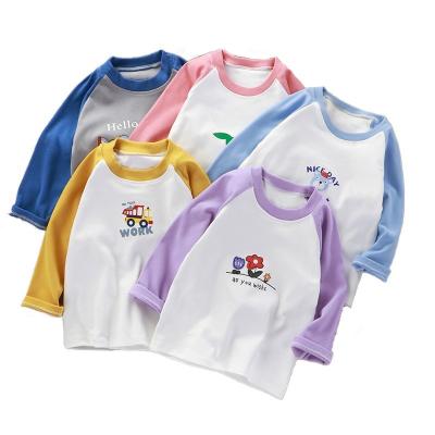 China Baby Boy Clothing Girls Underlay Sweater Kids Long Sleeve T-Shirts Autumn Kids Boy Clothing Long Sleeve T-Shirts for sale