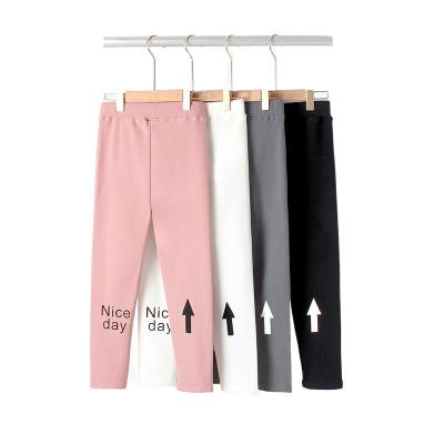 China Color Fade Proof Autumn Girls Leggings Cotton Thickened Kids Underwear Bottom Girls Jogging Pants Kids Girl Pants&Trousers for sale