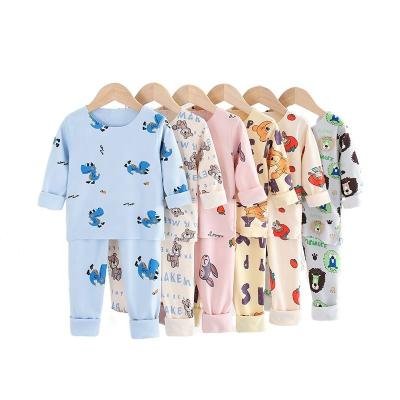 China Breathable Children's Thermal Underwear Set Boys Pajamas Wholesale Set Girls Sleepwear Pajamas Kids Warm Pajamas for sale