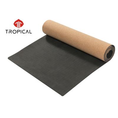 China Durable Competitive Price Fitness Gym Supplies Natural Cork Tape Yoga Mat Eco-friendly With Customized for sale