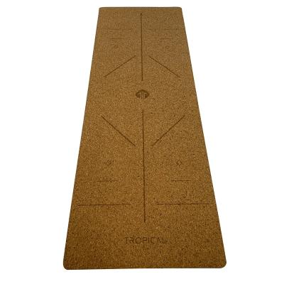 China Non-slip rubber yoga Mat Hot Promotional Eco anti-slip and skin Cork Natural Customized Tropical Yoga and Pilate friendly, yoga and Pilate for sale