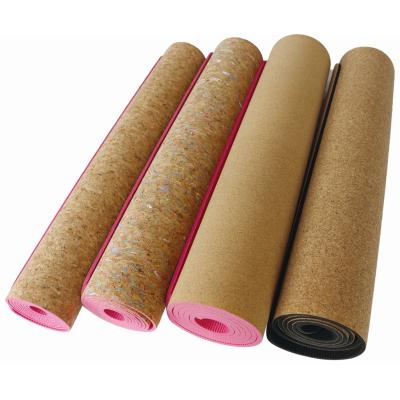 China Eco Friendly Tropical Yoga Exercises Cork Tpe Yoga Mat 3mm REACH Customized Print Yoga & Pilate Custom Designs Size/173cm*61cm/183cm*68cm for sale