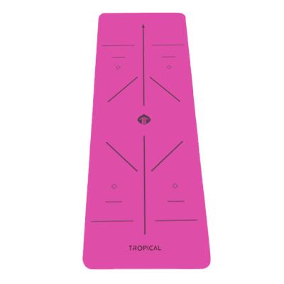 China Recycled PU+Rubber New Design Foldable PU Yoga Eco-friendly Healthy Mat for sale