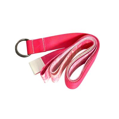 China Eco-Friendly Fitness Equipment Yoga Exercise Gym Organic Cotton Yoga Strap for sale