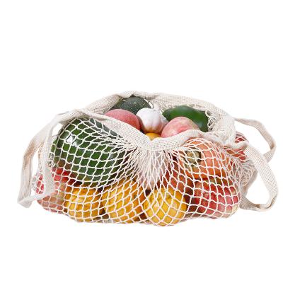 China Reusable Simple 100% Organic Cotton Mesh Cotton Fruit Vegetable Eco Friendly Product Bag Eco-Friendly Custom Bag for sale