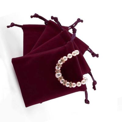 China Package Jewelry Care Velvet Bags For Necklace Earrings Rings Pendant Gifts Color Flannel Pouches Accessory for sale